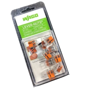 Wago 221-413 Hebelmuttern 2 Leiter Kompaktsteckverbinder - 8er Pack im Karton - Bild 1 von 9