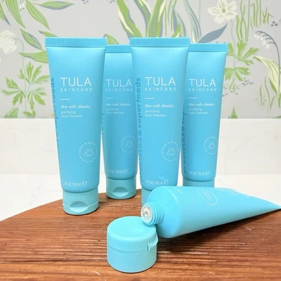 5 Tula The Cult Classic Purifying Face Cleanser 1 oz 30 ml Each Travel Sz SEALED - Image 1 of 2