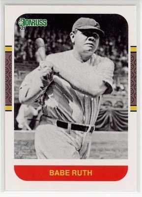 Donruss #228 2021 Babe Ruth New York Yankees Foto 1 de 2