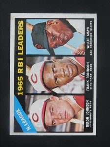 1966 Topps Baseball Card #219 RBI Leaders (EX+) - Picture 1 of 2