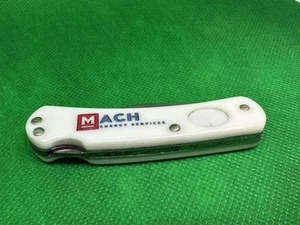 Moore Maker Knife 3100ULB Delrin White Folding USA Mach Energy Services - Picture 1 of 10