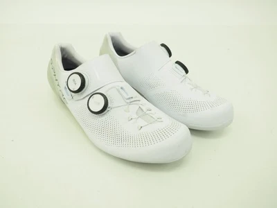 ¡NUEVO! Zapatos de ciclismo de carretera Shimano RC9 para mujer EU 40 / US 8 blancos 3 pernos Foto 1 de 4
