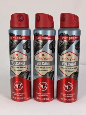 3 PACK Old Spice Antiperspirant & Deodorant Invisible Dry Spray, Volcano, 4.3oz - Image 1 of 3
