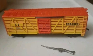 HO Scale TYCO Train Livestock Cattle Car Durango 40' w/ open Doors Rd# KC 40394 - Picture 1 of 6