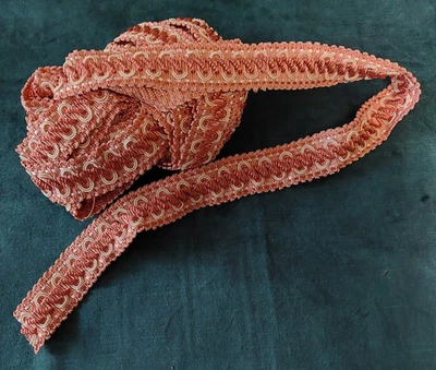 Passementerie galon rose largeur 25 mm vendu au mètre - Photo 1/3