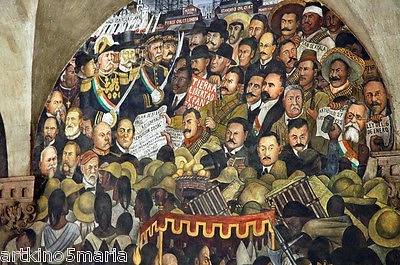 DIEGO RIVERA EULALIO GUTIERREZ PALACIO NATIONAL GICLEE PRINT FINE CANVAS - Image 1 of 1