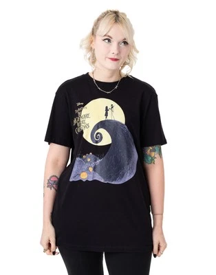 Disney The Nightmare Before Christmas Negro Moon Camiseta de manga corta Adultos - Imagen 1 de 4