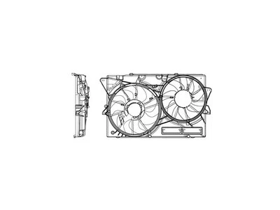For 2013-2019 Ford Taurus Radiator Fan Assembly 31362MMQY 2014 2015 2016 2017 - Image 1 of 2