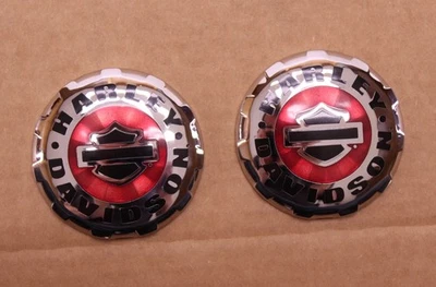 OEM 13-17 Harley-Davidson Softail Breakout Red Fuel Tank Emblems Medallions FXSB - Изображение 1 из 4