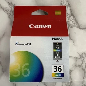 New Genuine Canon PIXMA 36 Chromalife 100 CLI-36 / 4 Color Ink Cartridge - Picture 1 of 9