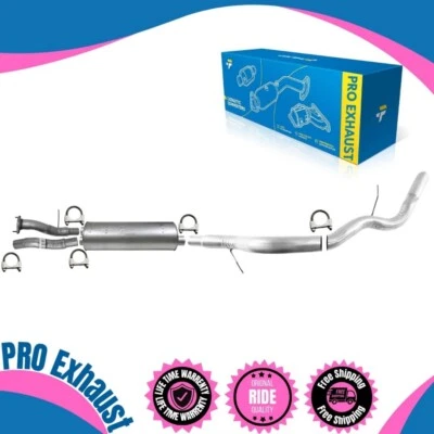 Tubo delantero izquierdo y derecho + silenciador trasero + tubo trasero para GMC Yukon 2001-2006 6,0 L Denali Foto 1 de 4