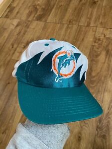VTG Miami Dolphins LogoAthletic Splash SnapBack Hat Cap NFL