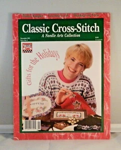 Classic Cross Stitch Magazin Nov 1991 Sterne Katze Thanksgiving Weihnachten Dinosaurier - Bild 1 von 2