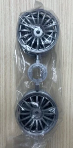 USA SELLER - Tamiya Grey 18 Spoke 26mm Touring Car Wheels (x4) - HPI/Traxxas Etc - Picture 1 of 2