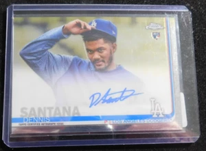 2019 topps chrome baseball card # ra dsa firmata da dennis santana certificata - Foto 1 di 2