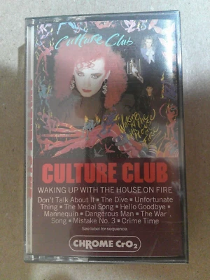 Culture Club Waking Up With The House On Fire CASSETTE Tape 1984 Epic~New Sealed - Image 1 of 4
