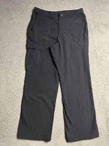 Sugoi Pants Mens Medium Black Stretch Waist Wide Leg Nylon Cargo Pants Adult - Picture 1 of 20