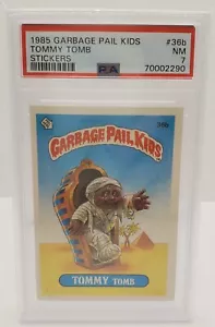 1985 GARBAGE PAIL KIDS, TOMY Tomb #36b - Award, Matte, OS1 - PSA NM, GPK - Bild 1 von 2
