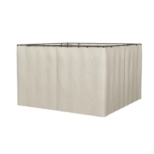 10' x 12' Gazebo Sidewall Set w 4 Panels Hooks/C-Rings for Pergolas & Cabanas - Picture 1 of 9