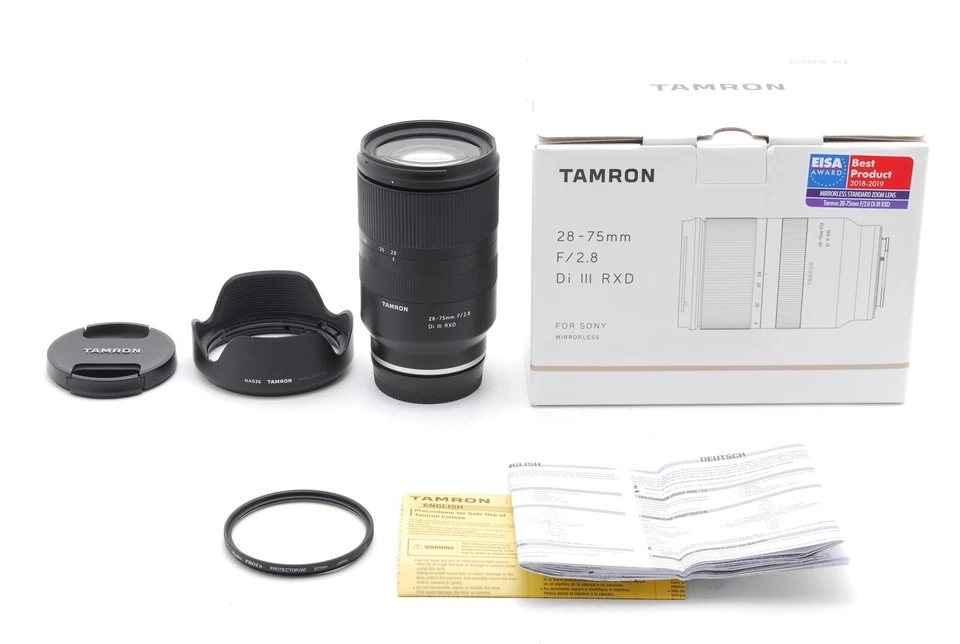 [Estado perfeito com caixa, capô, tampa] Tamuron 28-75mm F/2.8 Di III RXD lente para Sony Japão - Imagem 1 de 4