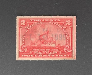 U.S. Revenue - #R164 two cents Battleship Documentary Tax - dated Oct 10, 1899 - Picture 1 of 1