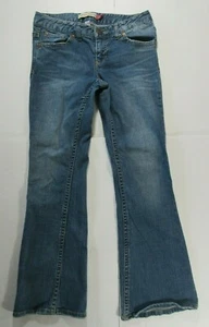 Aeropostale Women's Skinny Flare Distressed Faded Blue Jeans Size 5/6 Short - Picture 1 of 8