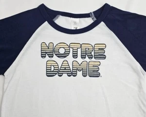 Notre Dame Blue & White Long Sleeve Shirt – Youth Small – Zoozatz Fighting Irish - Picture 1 of 12