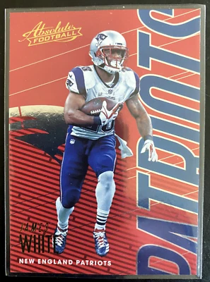 James WHITE 2018 Panini Absolute Football #67 New England Patriots - Image 1 of 2