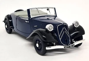Solido 1/18 Citroen Traction AV 11 Cabriolet 1938 Blue 8178 Scale Model Car - Picture 1 of 10