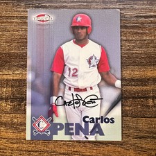 1999 Team Best Carlos Pena Base Auto Texas Rangers RC