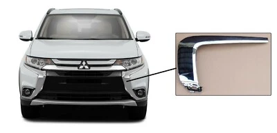 Front Bumper Molding Trim Left Chrome 6407A145 FOR Mitsubishi Outlander 2016-18 - Image 1 of 3