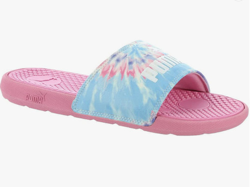 PUMA Cool Cat Tie Dye 1C JR Sandal Girls Youth Sandal (US 2C)