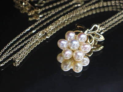 Collar MIKIMOTO Perla Oro Amarillo 18K aprox 40cm Con Caja De Japón Foto 1 de 4