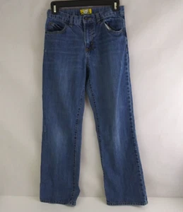 Old Navy Distressed Regular Fit Adjustable Waist Bootcut Jeans Boys Size 14 - Picture 1 of 8
