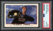 1995 TOPPS CHIPPER JONES #535 ATLANTA BRAVES HOF ROOKIE RC PSA 10 GEM MINT