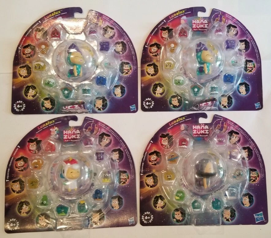 Hana Zuki Lunalux Hasbro серия 1 лот 4 игрушки новые запечатанные мини-фигурки 2016 - Изображение 1 из 4