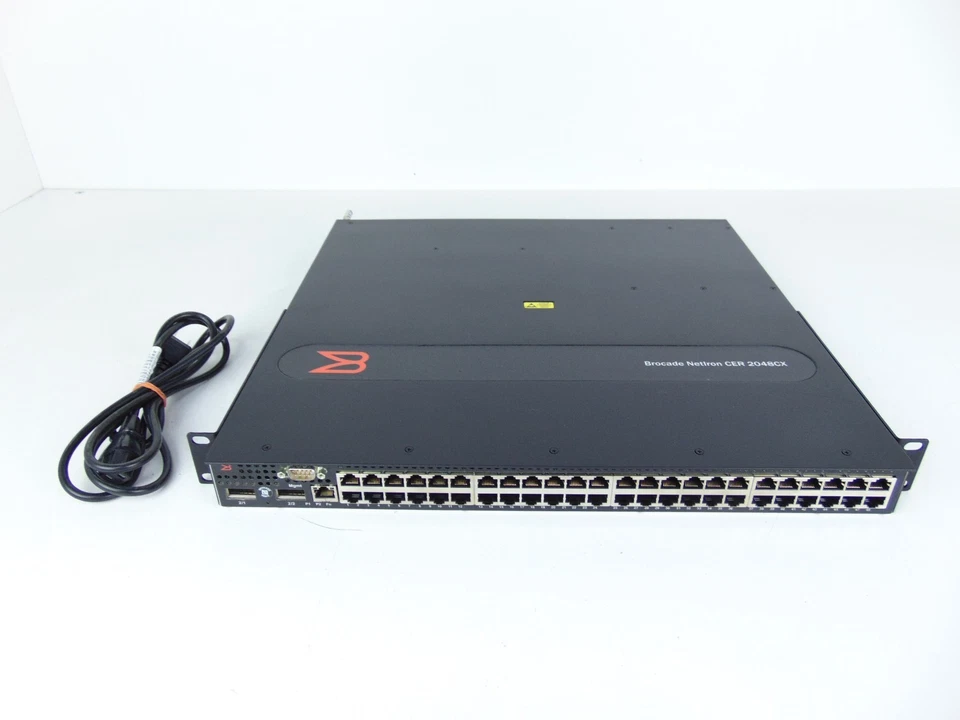 Brocade NetIron CER 2048CX NI-CER-2048CX-RT-AC with: RT_SCALE, ADV_SVCS - Image 1 of 4