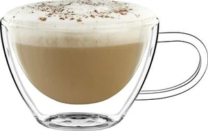 Luigi Bormioli Thermic Double Wall Glassware: 2pc Cappuccino Set (13oz) - Picture 1 of 2