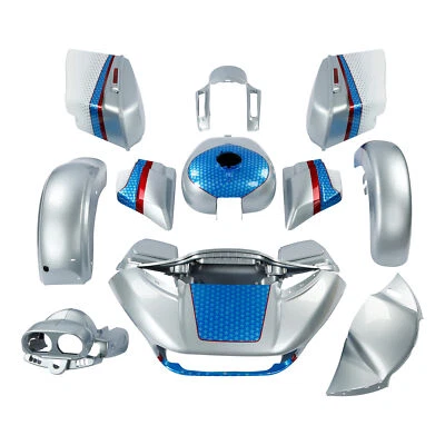 Juego de pintura de carrocería de carenado apto para Harley Road Glide Special 15-24 blanco desvanecimiento en escamas Foto 1 de 3