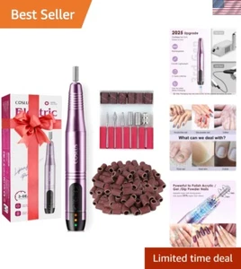 Rechargeable Nail Drill Set: Customizable Tool for Acrylic Nail Art & Pedicure - Picture 1 of 11