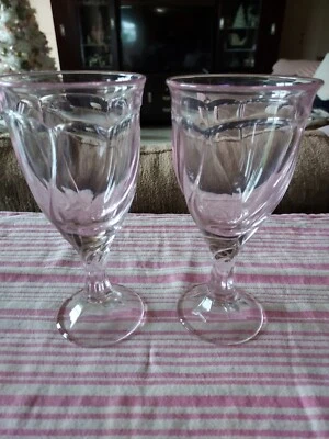 Vasos de agua de té helado rosa Noritake Sweet Swirl 6 3/4" (2) Foto 1 de 4