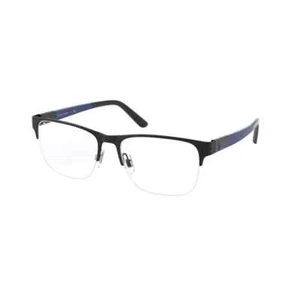 Polo Ralph Lauren Men's 1196 Eyewear Frames-9003 Shiny Black/Blue- 53-17-145 - Picture 1 of 6