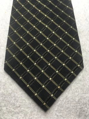 DANI 男式领带黑色和金色 4 X 59 — 第 1/4 张图片