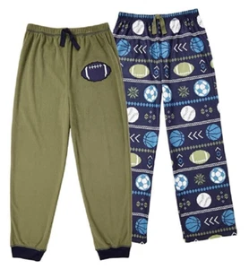 Saint Eve Boys Sleep Pant 2-Pack Green/Blue Sports,10 - Picture 1 of 1
