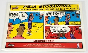 2004-05 Bazooka Comics #2 Peja Stojakovic: Sacramento Kings