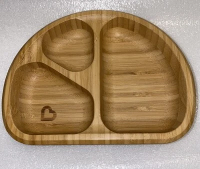 Placa de succión dividida de bambú Munchkin 6+ meses - ecológica sin BPA Foto 1 de 4