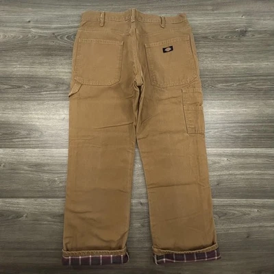 Vintage Dickies Pants Mens 36x30 Relaxed Flannel Lined Canvas Carpenter Y2K - Image 1 of 4