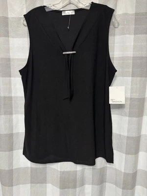 89TH & Madison NWT Black  Business Formal Tank Top Women’s. Size XL - Image 1 of 4