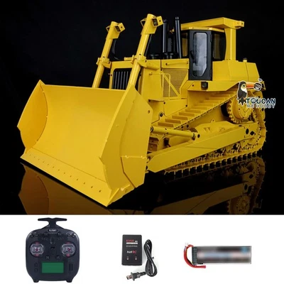 US Stock Fast Ship 1/14 JDM-98 RTR D10T RC DXR2 Hydraulic Metal Bulldozer  - Image 1 of 4