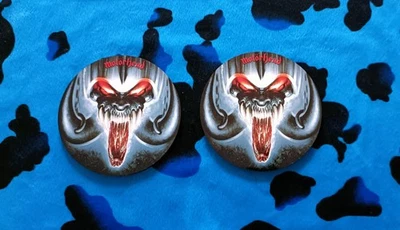 MOTORHEAD - ROCK AND ROLL -  PAIR OF PRINTED ROUND COASTERS - Image 1 of 2